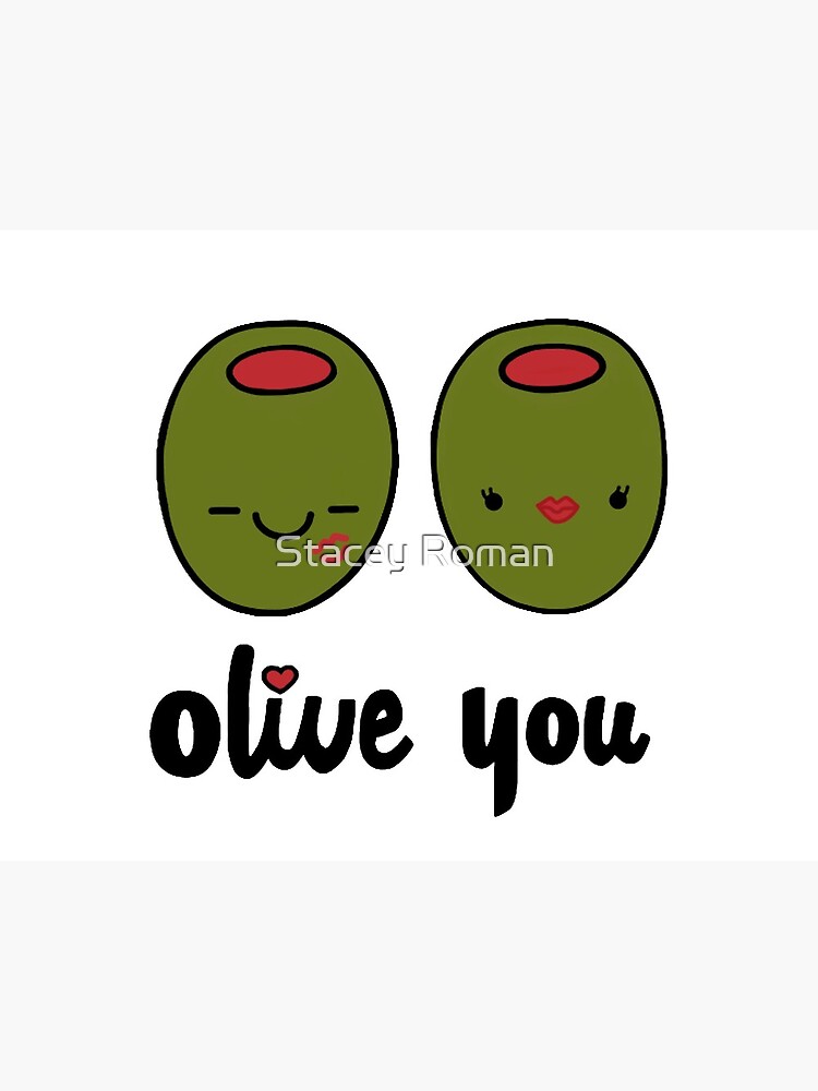 Thumbnail 2 of 2, Greeting Card, Olive You designed and sold by Stacey Roman.