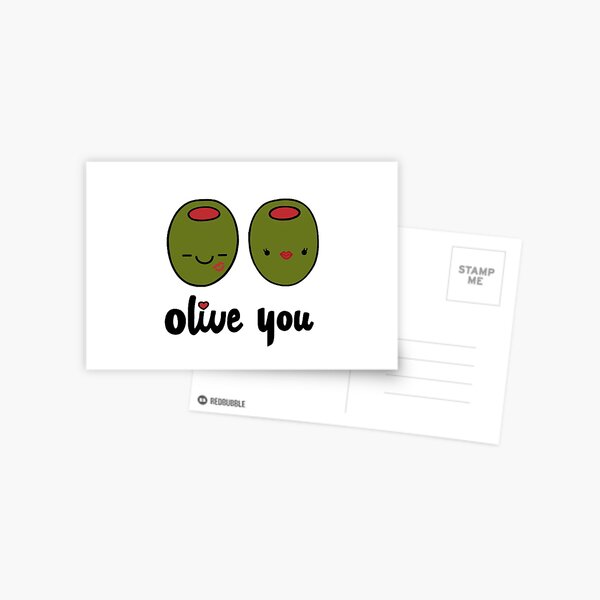 Olive You Postcard