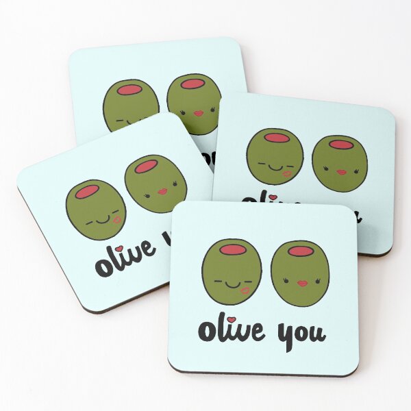 Olive Sie Untersetzer (4er Set)