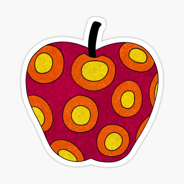 Kiro Kiro no Mi Splatter Devil Fruit Sticker for Sale by