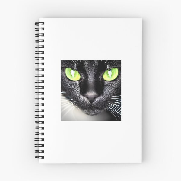 Item preview, black cat with green eyes 3 designed and sold by taylaphotos.