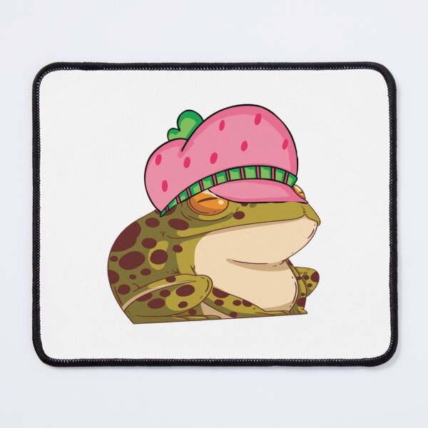 Item preview, Cute Frog With A Strawberry Hat designed and sold by takakamiyama.