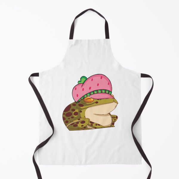 Item preview, Cute Frog With A Strawberry Hat   designed and sold by takakamiyama.