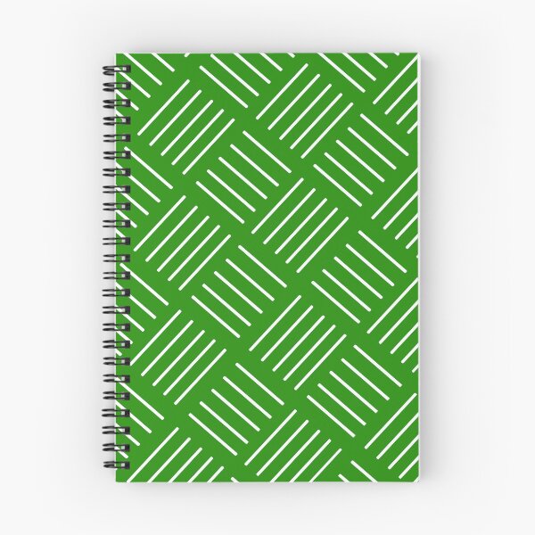 Item preview, Abstract geometric pattern - strips - green and white. designed and sold by K.S ART.