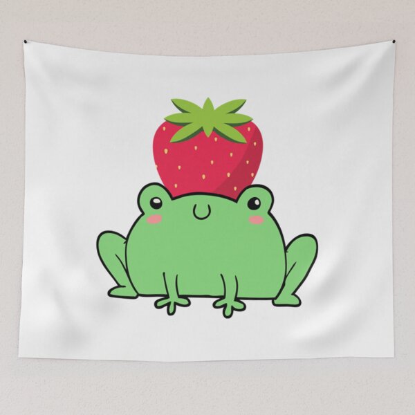 Item preview, Frog with a Strawberry                                  designed and sold by takakamiyama.