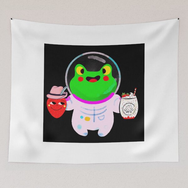 Item preview, Frog with a strawberry   designed and sold by takakamiyama.