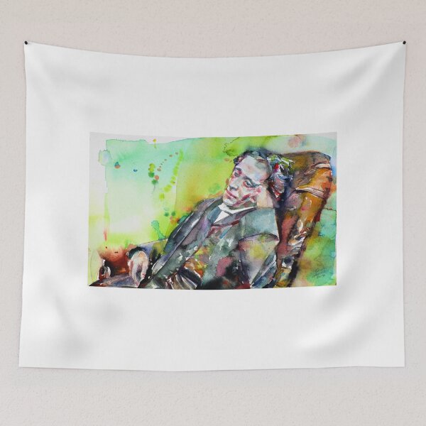Item preview, LEWIS CARROLL - watercolor portrait designed and sold by lautir.