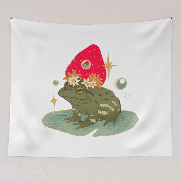 Item preview, Frog with a strawberry hat   designed and sold by takakamiyama.
