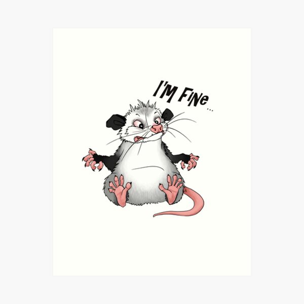 Item preview, I'm fine... designed and sold by Anastasiya Tarasov.