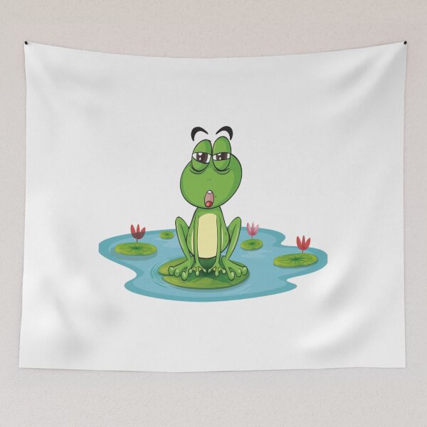 Item preview, cute frog wallpaper funny       designed and sold by takakamiyama.