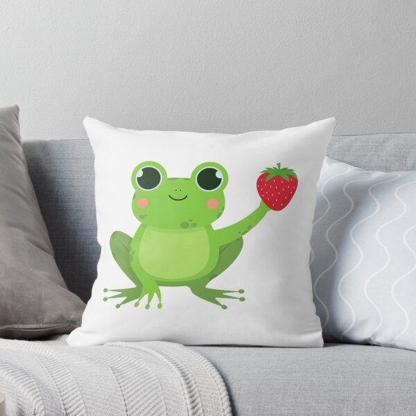 Item preview, Frog with a Strawberry                     designed and sold by takakamiyama.
