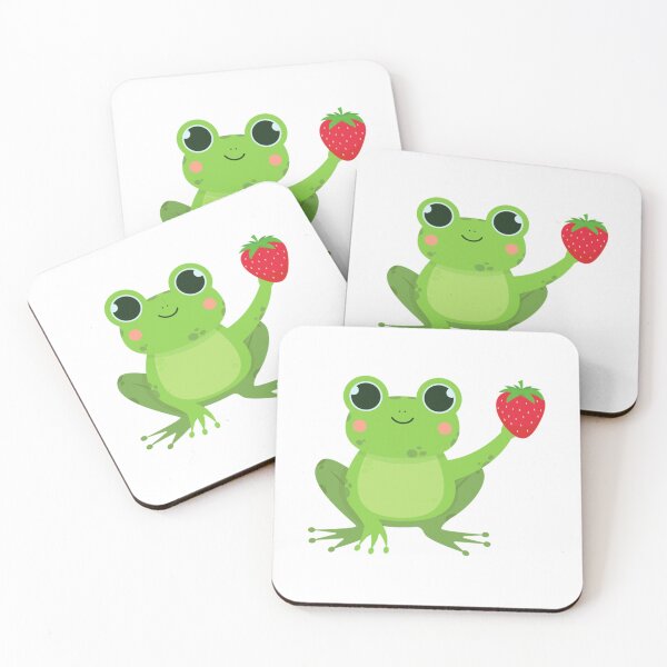 Item preview, Frog with a Strawberry                     designed and sold by takakamiyama.