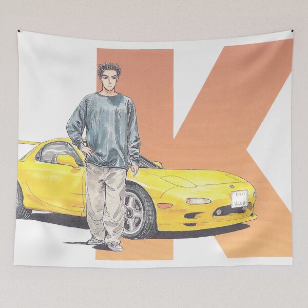 Item preview, Initial D - Takahashi Mazda FD RX-7 Manga Style designed and sold by nerdZmarket.