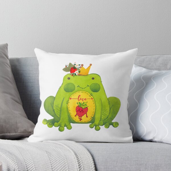Item preview, Frog with a Strawberry                   designed and sold by takakamiyama.