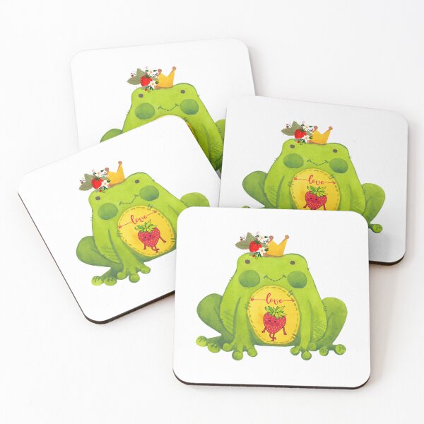 Item preview, Frog with a Strawberry                   designed and sold by takakamiyama.