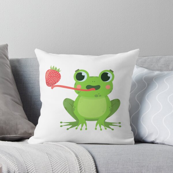 Item preview, Frog with a Strawberry                  designed and sold by takakamiyama.