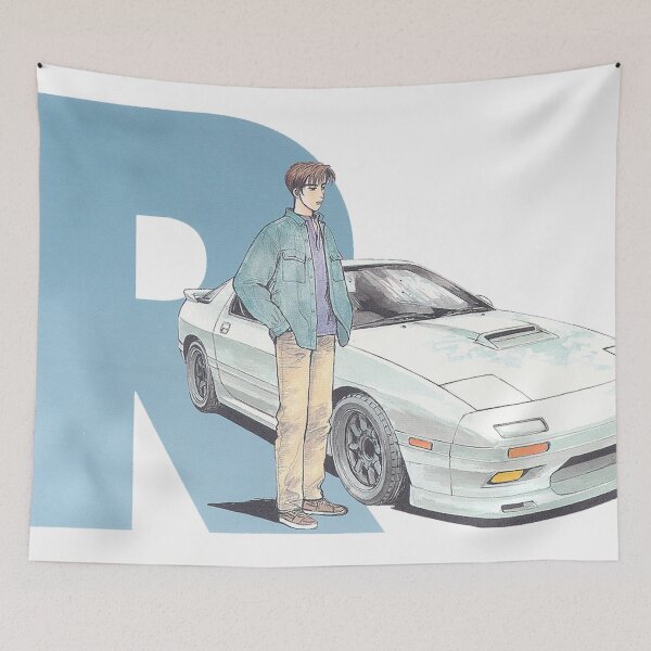 Item preview, Initial D - Takahashi Manga Style Mazda FC RX-7 designed and sold by nerdZmarket.