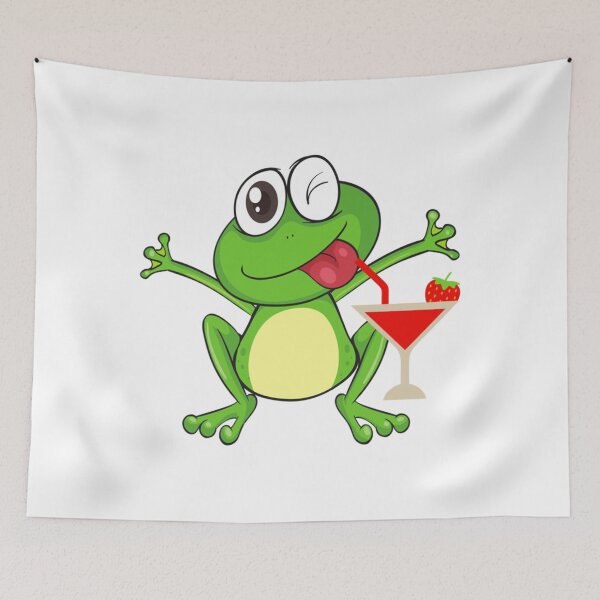 Item preview, Frog with a Strawberry                 designed and sold by takakamiyama.