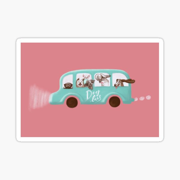 Dogs in the window Sticker