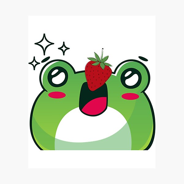 Item preview, Frog With A Strawberry      designed and sold by takakamiyama.
