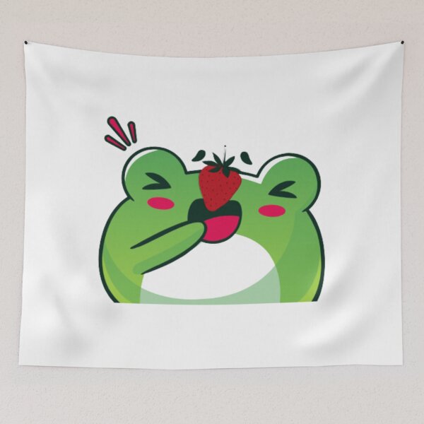 Item preview, Frog With a Strawberry   designed and sold by takakamiyama.