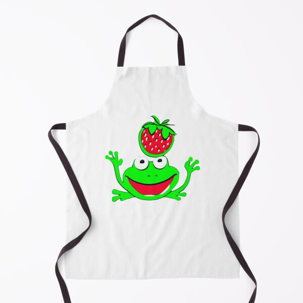 Item preview, happy frog with a strawberry   designed and sold by takakamiyama.