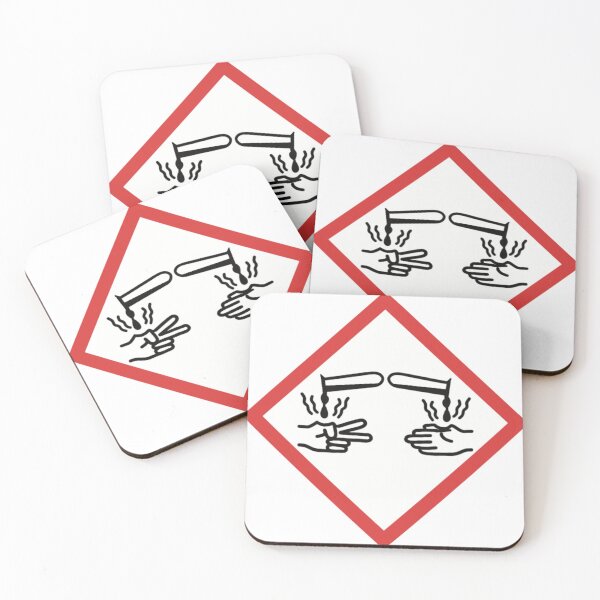 Item preview, Rock Paper Scissors Acid Hazard Symbol designed and sold by Science Lab Designs.