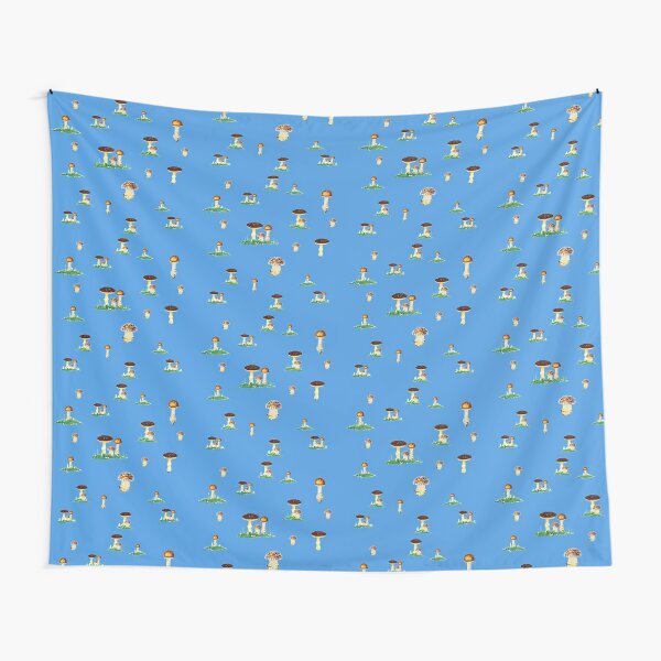 Brown spotted mushrooms (pattern) Tapestry