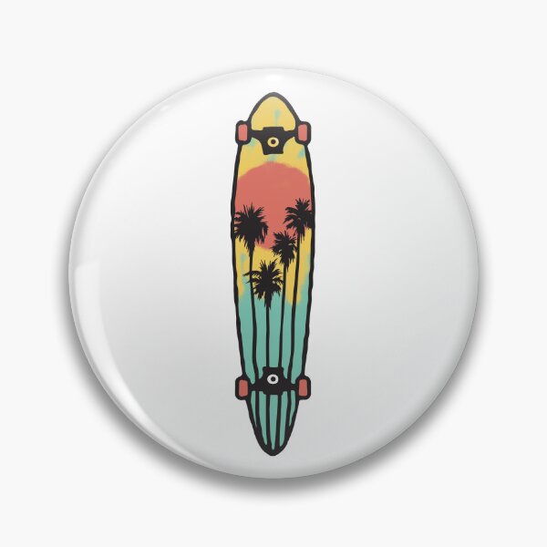 Item preview, Longboard with palms designed and sold by xcosmax.