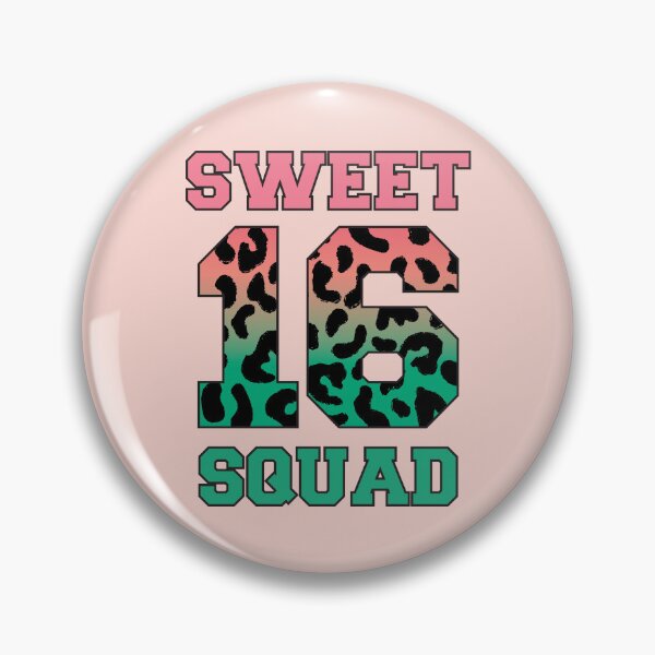 Item preview, Sweet 16 Squad Birthday Typography designed and sold by bolimj.