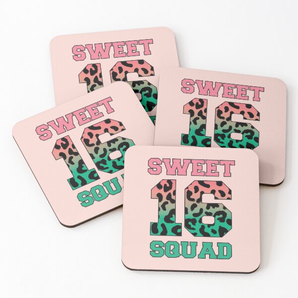 Item preview, Sweet 16 Squad Birthday Typography designed and sold by bolimj.