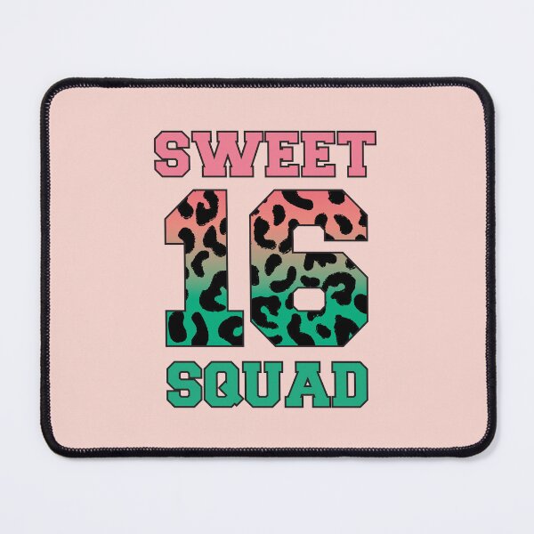 Item preview, Sweet 16 Squad Birthday Typography designed and sold by bolimj.