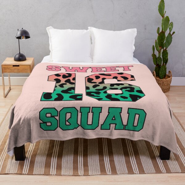 Item preview, Sweet 16 Squad Birthday Typography designed and sold by bolimj.