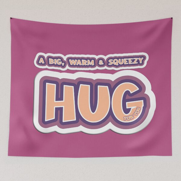 Item preview, Say I miss you with this big warm squeezy hug.  Caroline Laursen original. designed and sold by Caroline Laursen.