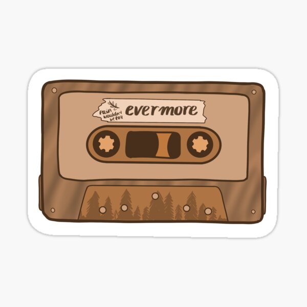 Item preview, TS Evermore Album cassette sticker  designed and sold by valbecerra-b.
