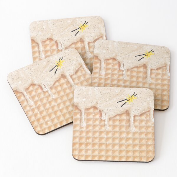 Item preview, Vanilla Ice Cream and Waffle Sweet Yummy Pattern designed and sold by Jolly-Yosei.