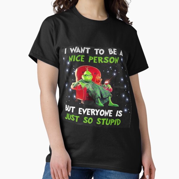 Item preview, I want to be nice Grinch designed and sold by DawnysArt.
