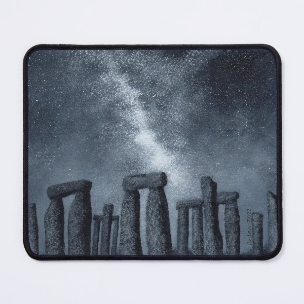 Item preview, 'Milky Way Stonehenge' acrylic painting designed and sold by helenvjames.