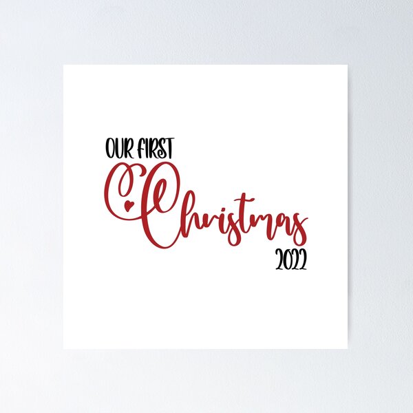 Item preview, Our First Christmas 2022 designed and sold by BeaSchoney.