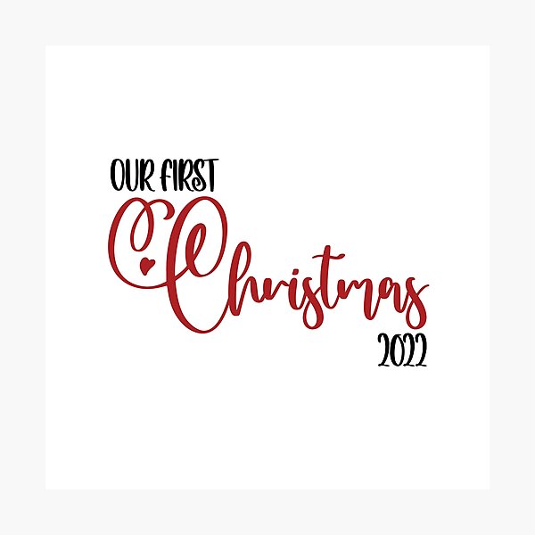 Item preview, Our First Christmas 2022 designed and sold by BeaSchoney.