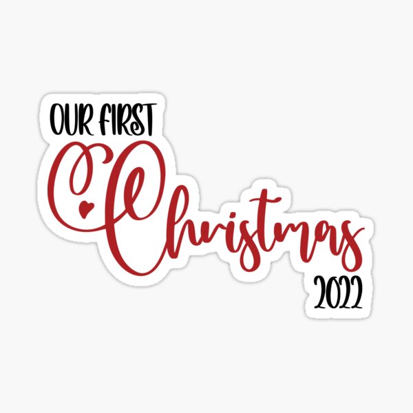 Item preview, Our First Christmas 2022 designed and sold by BeaSchoney.