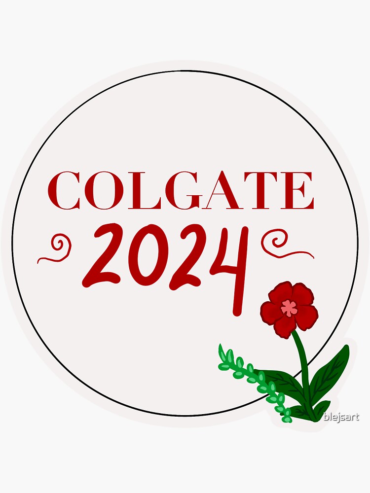 "Colgate 2024" Sticker for Sale by blejsart Redbubble