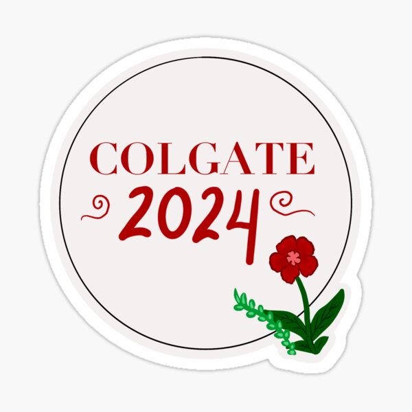 "Colgate 2024" Sticker for Sale by blejsart Redbubble
