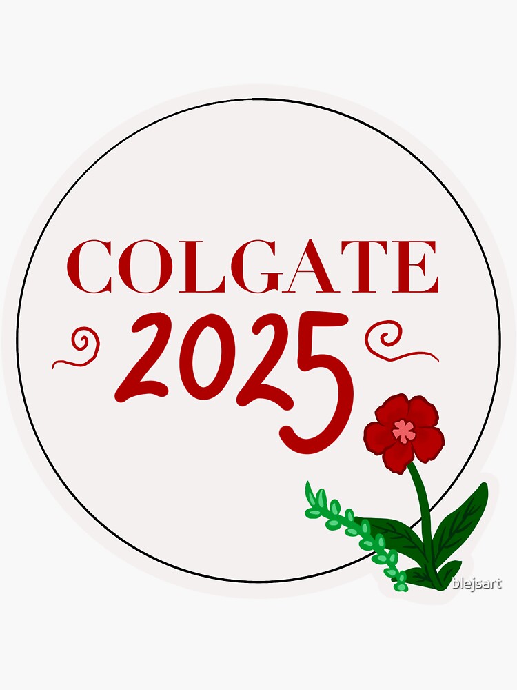 "Colgate 2025" Sticker for Sale by blejsart Redbubble