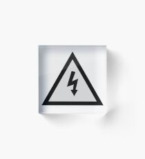 electricity signal Acrylic Block