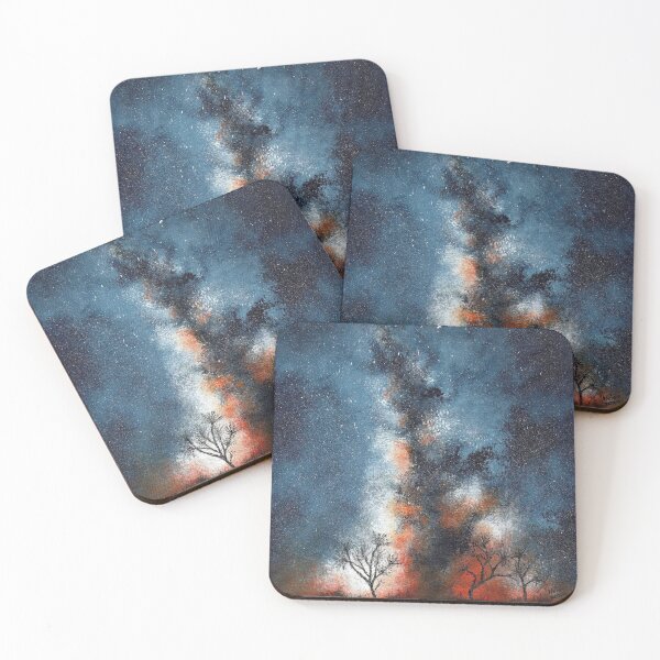 Item preview, 'Fiery Milky Way' by Helen V James. acrylic painting designed and sold by helenvjames.
