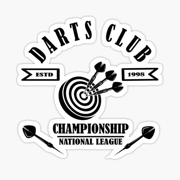 "Darts Club, Darts Championship Design" Sticker for Sale by Toernister
