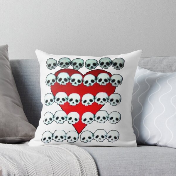 Item preview, skulls and heart designed and sold by Wallfower.