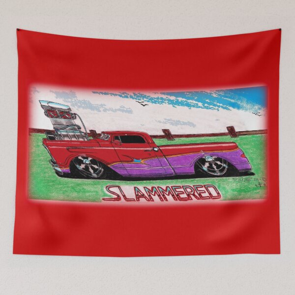Item preview, HOT ROD ART //  SLAMMERED! designed and sold by Imagin8er.