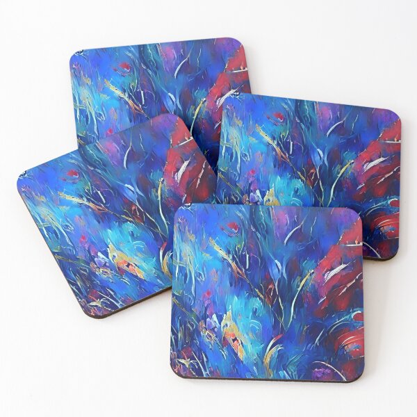 Item preview, Colourful abstract neo-impressionism textured paint designed and sold by NizarSyahmi37.